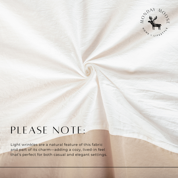 Guaria Tablecloth (White/Beige)