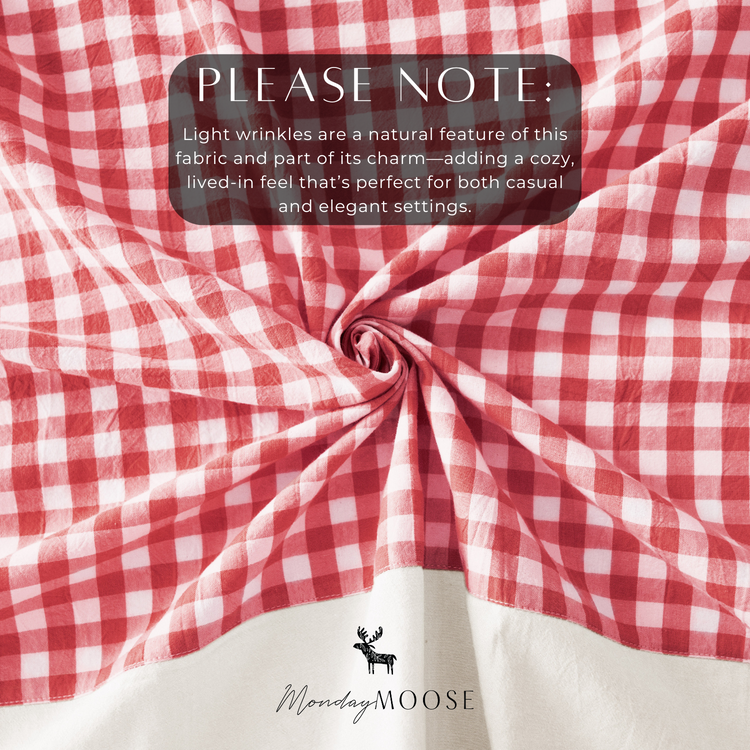 Guaria Tablecloth (Red/White)