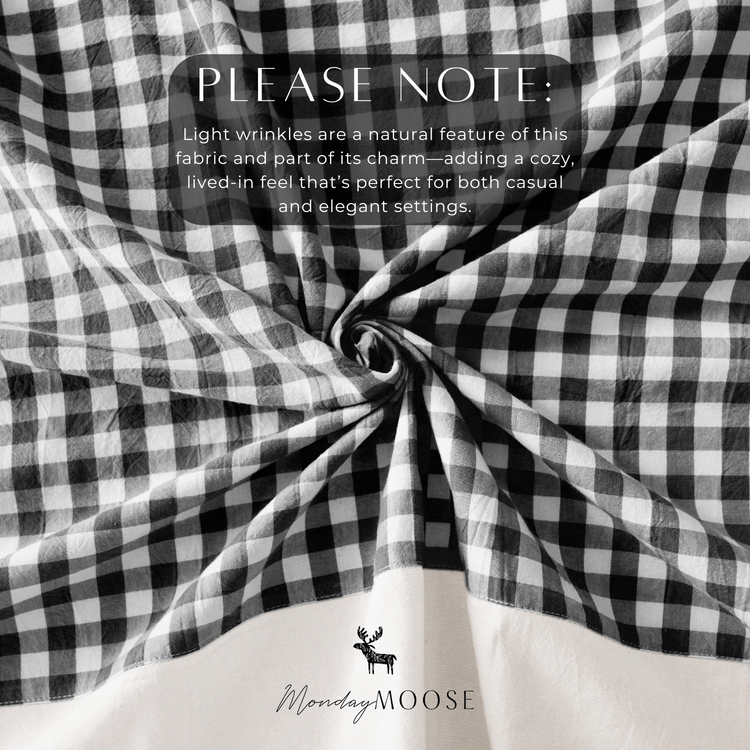 Guaria Tablecloth (Black/White)