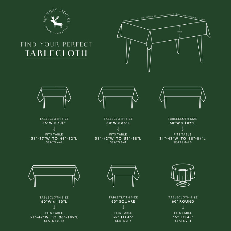 stonewashed cotton tablecloth scalloped edge sage