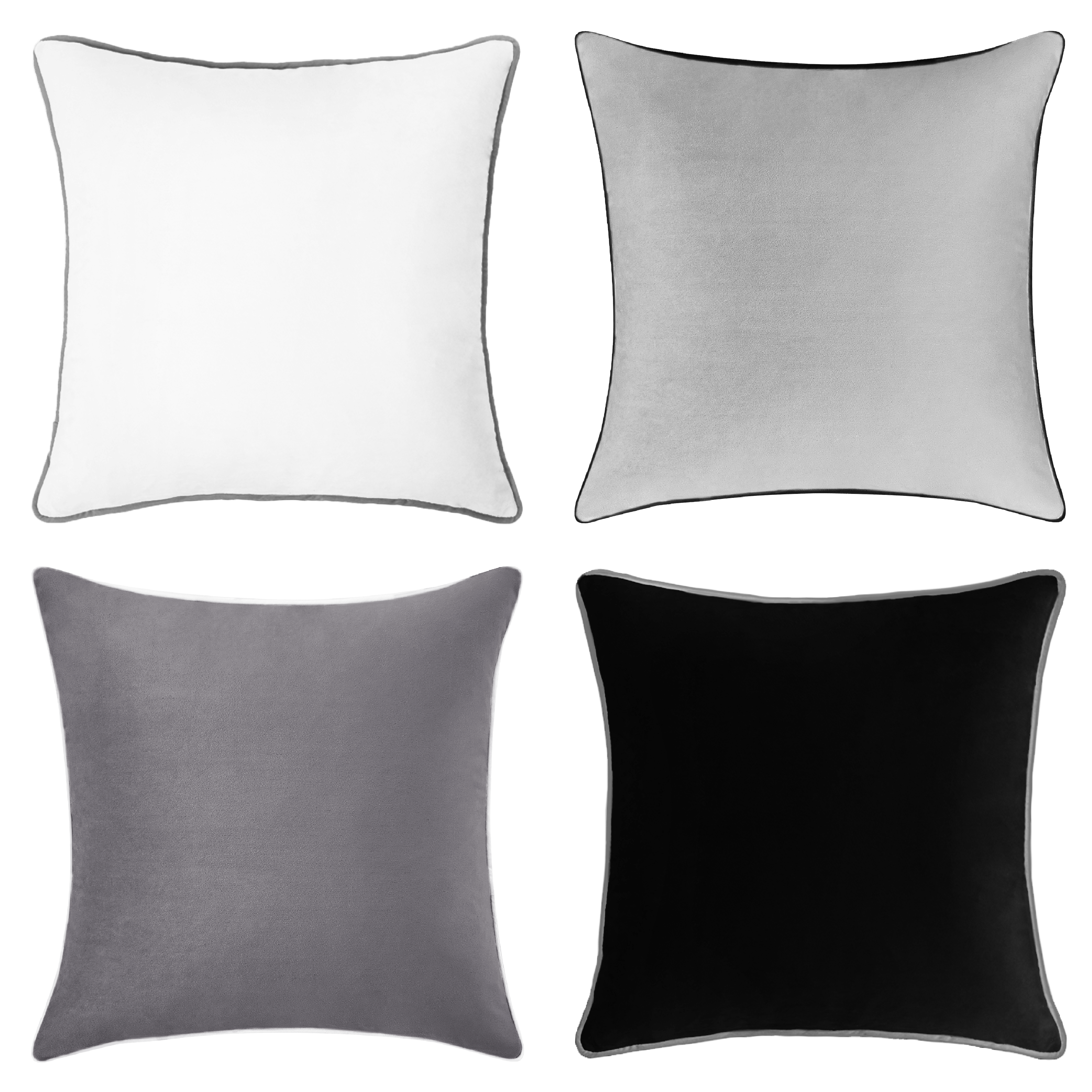 Black white and gray pillows best sale