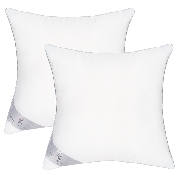 pillow insert set of 2 microfiber polyester filling home decor piping