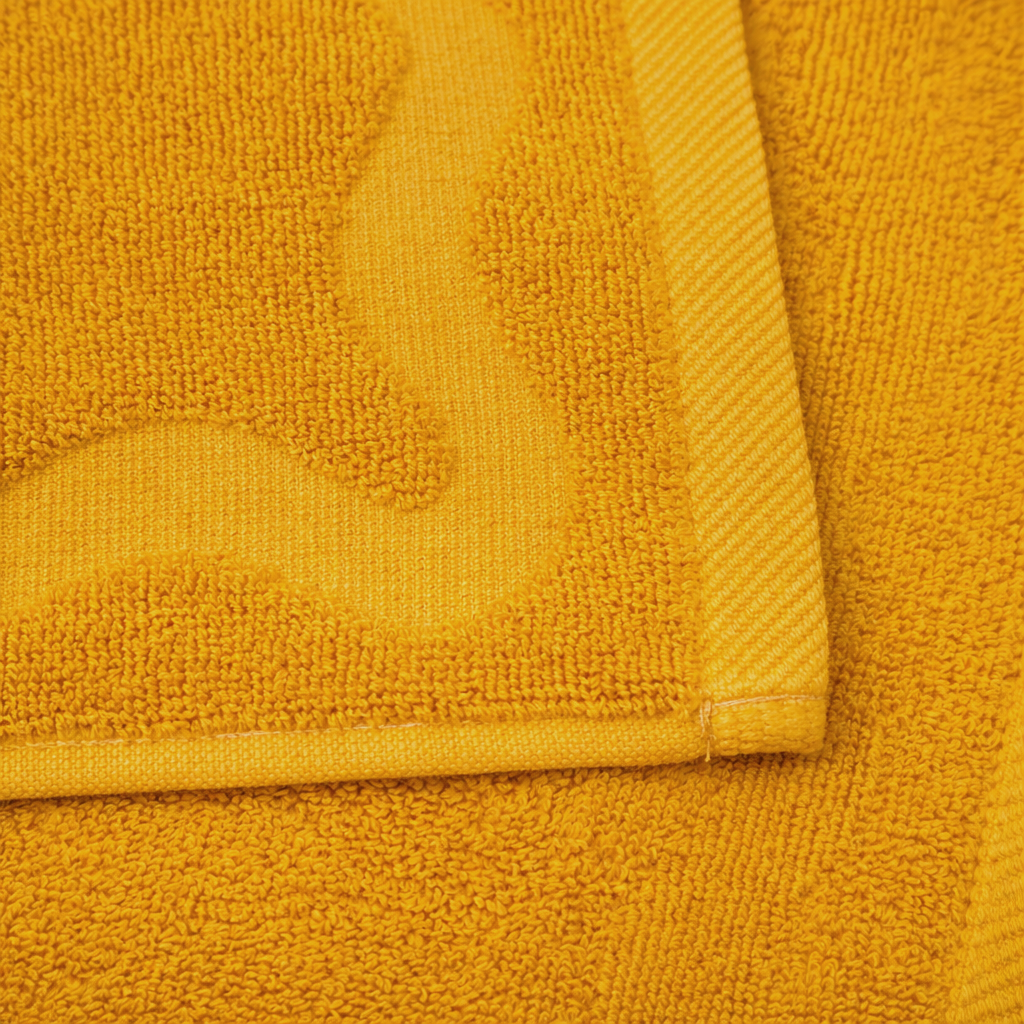 scalloped embossed cotton hand towel