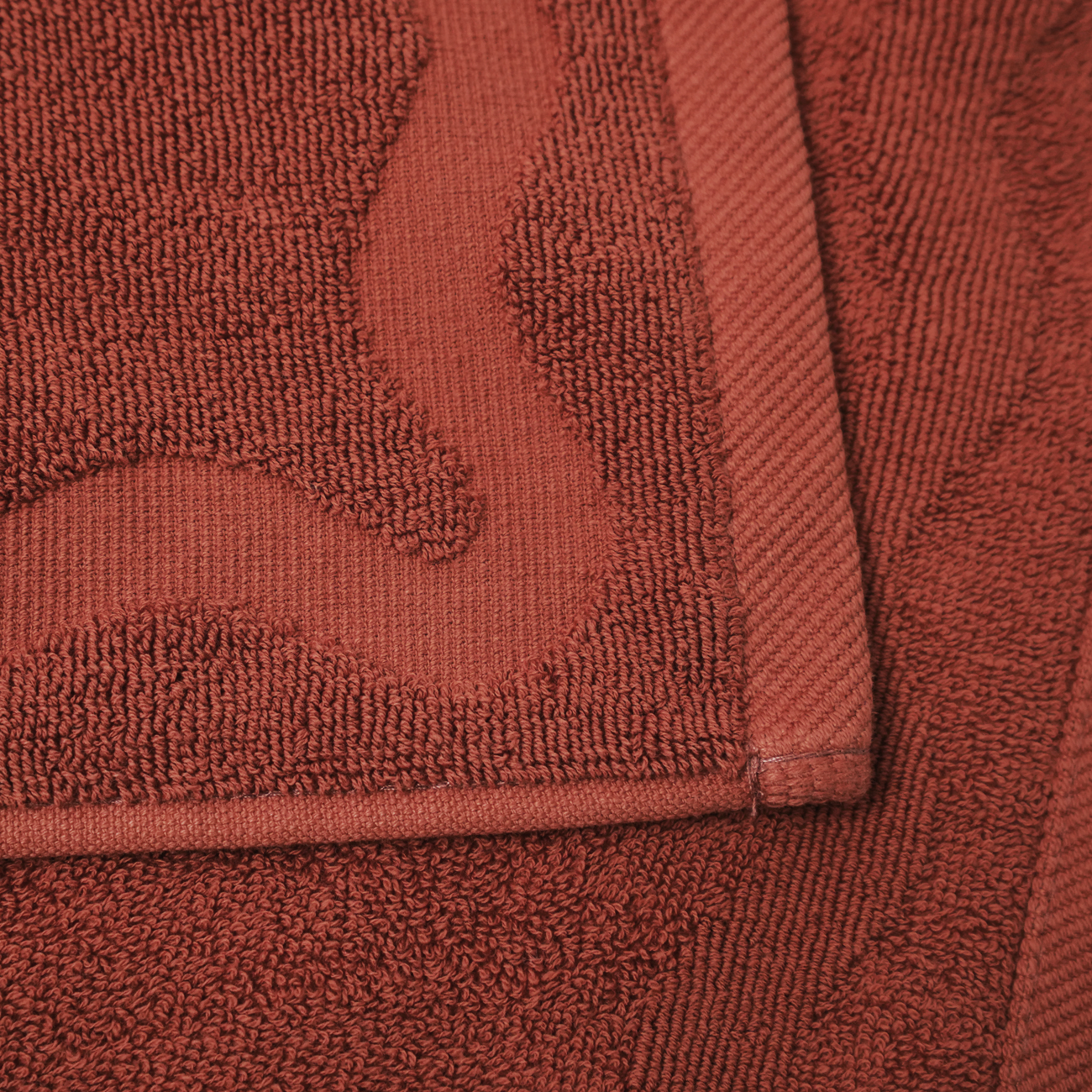 Close-up of a textured red towel