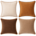 Monteverde Pillow Covers (4-Pack) - Brown/Beige