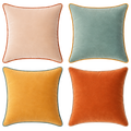 Monteverde Pillow Covers (4-Pack) - Orange/Teal