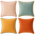 Monteverde Pillow Covers (4-Pack) - Orange/Teal