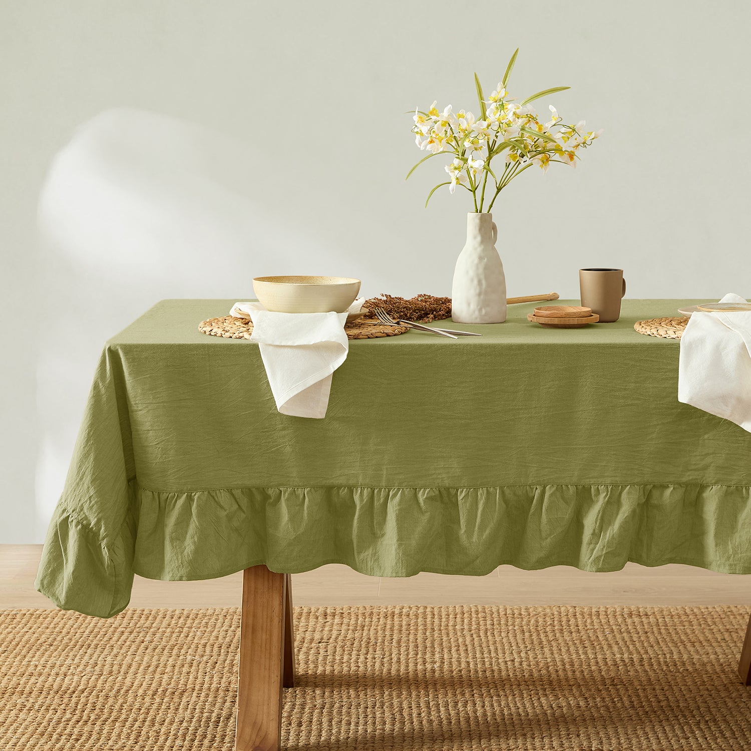 Corcovado Tablecloth (Olive Green)