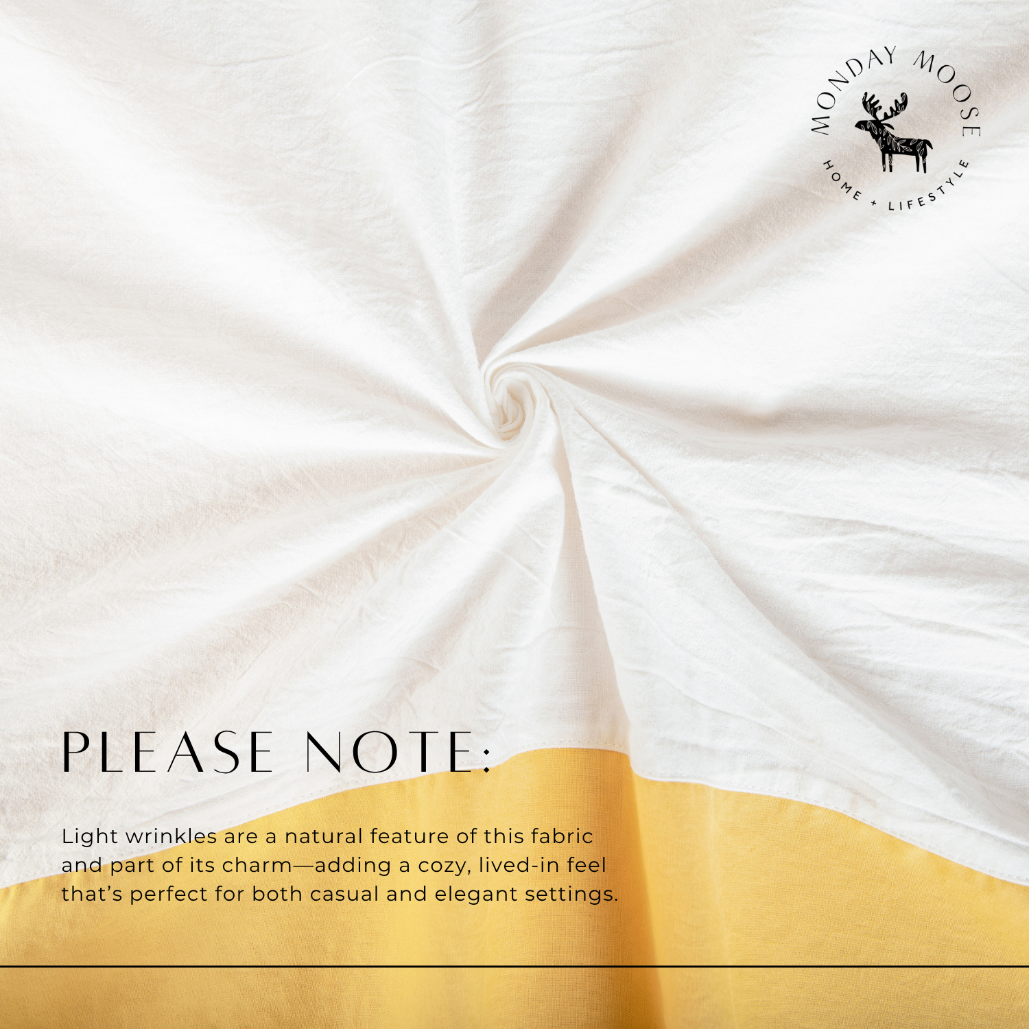 Guaria Tablecloth (White/Yellow)