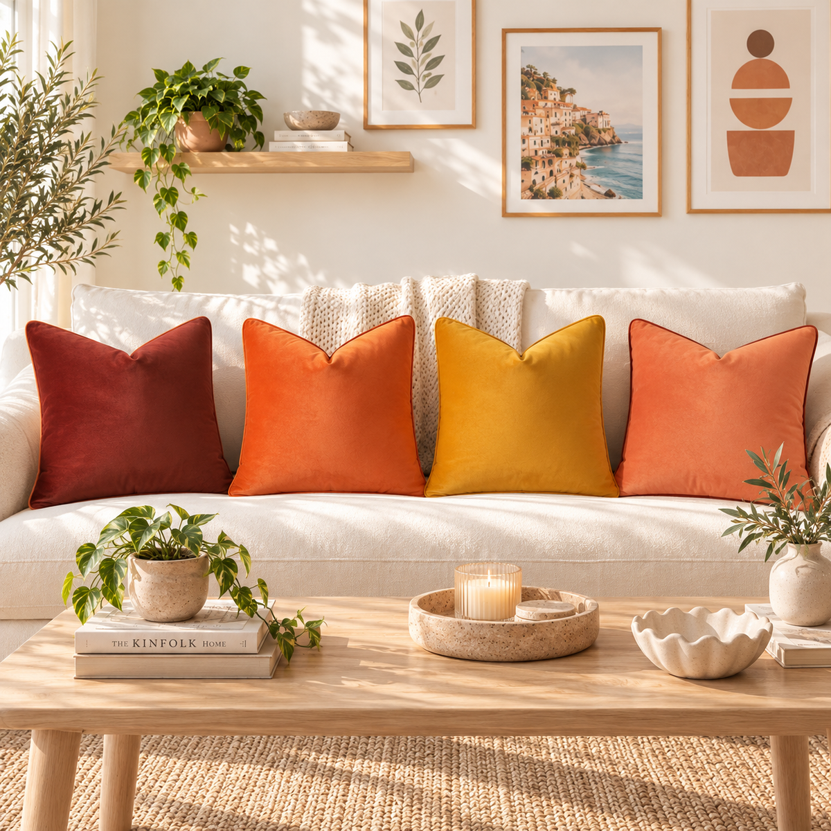 velvet piping decorative throw pillow covers
