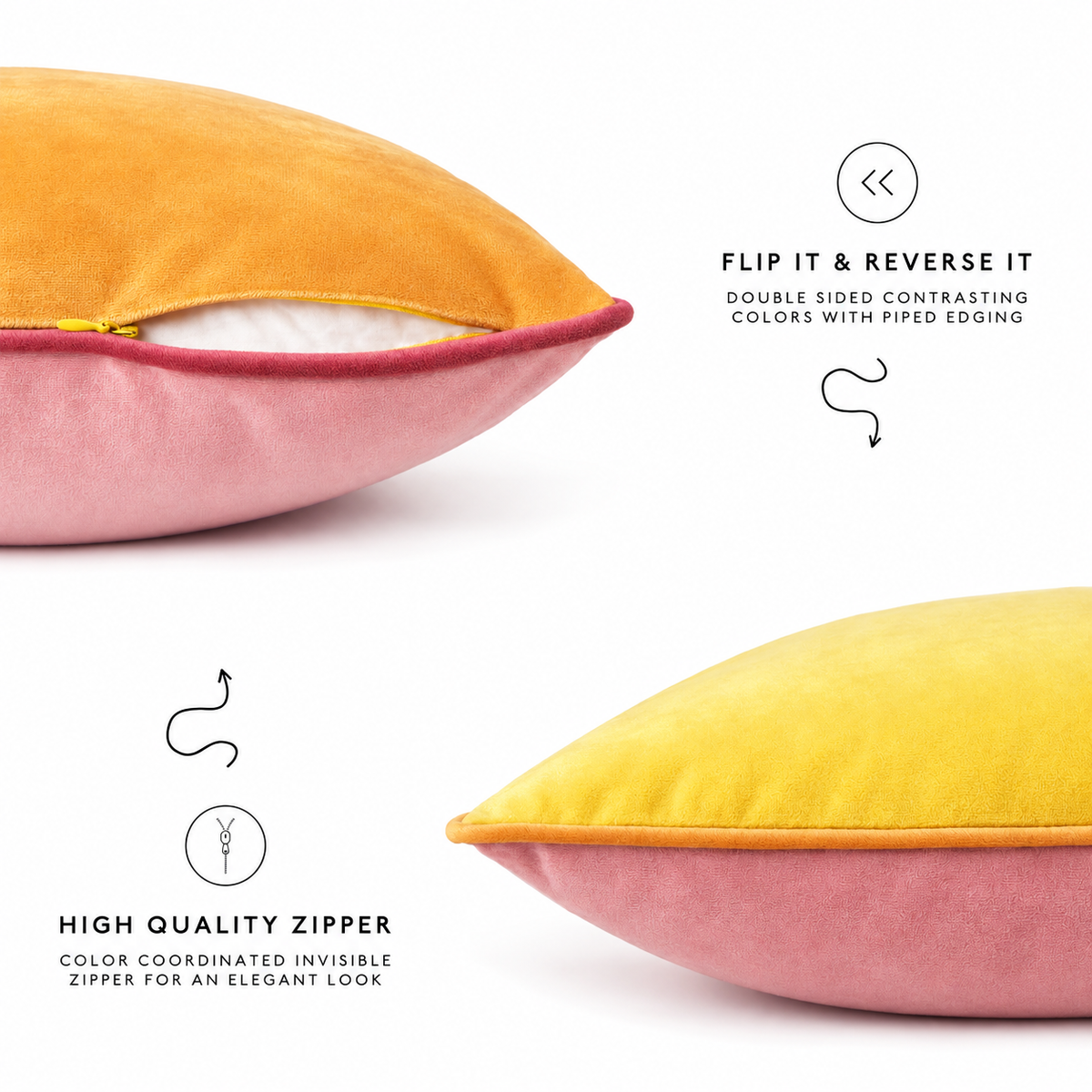 velvet decorative throw pillow covers