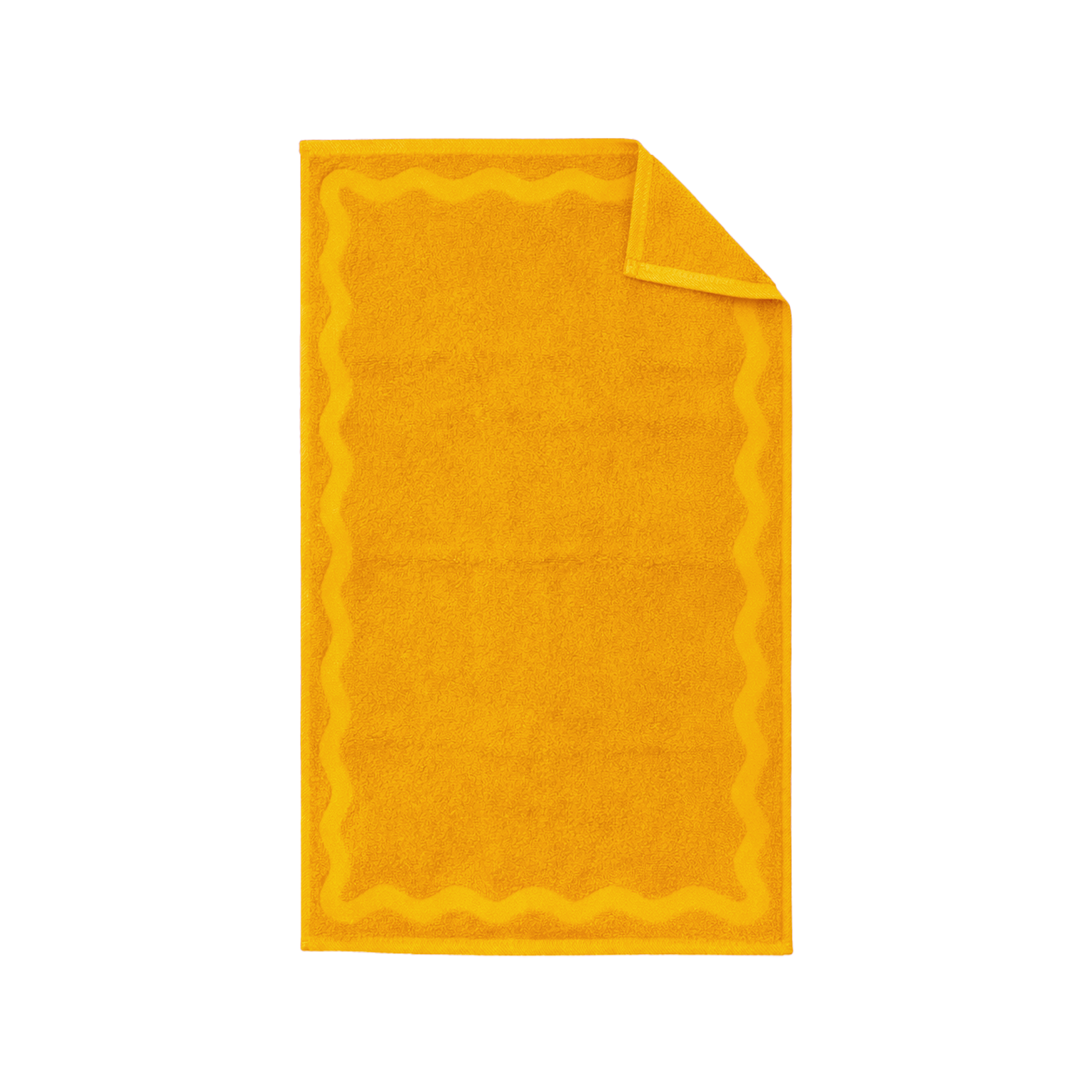 scalloped embossed cotton hand towel