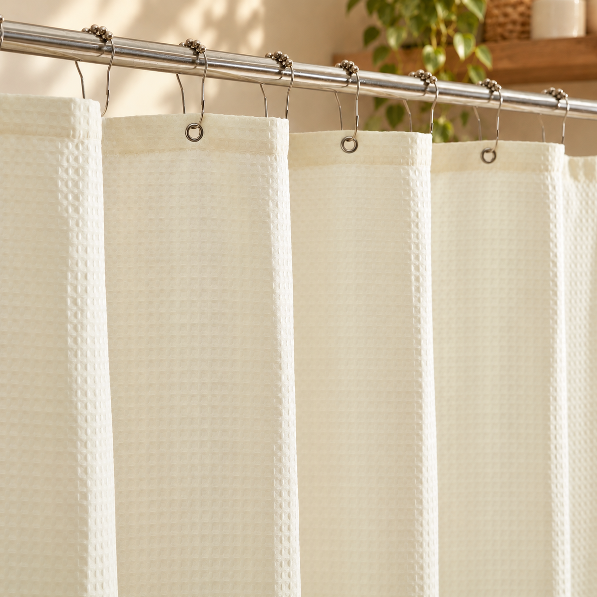 scalloped edge shower curtain