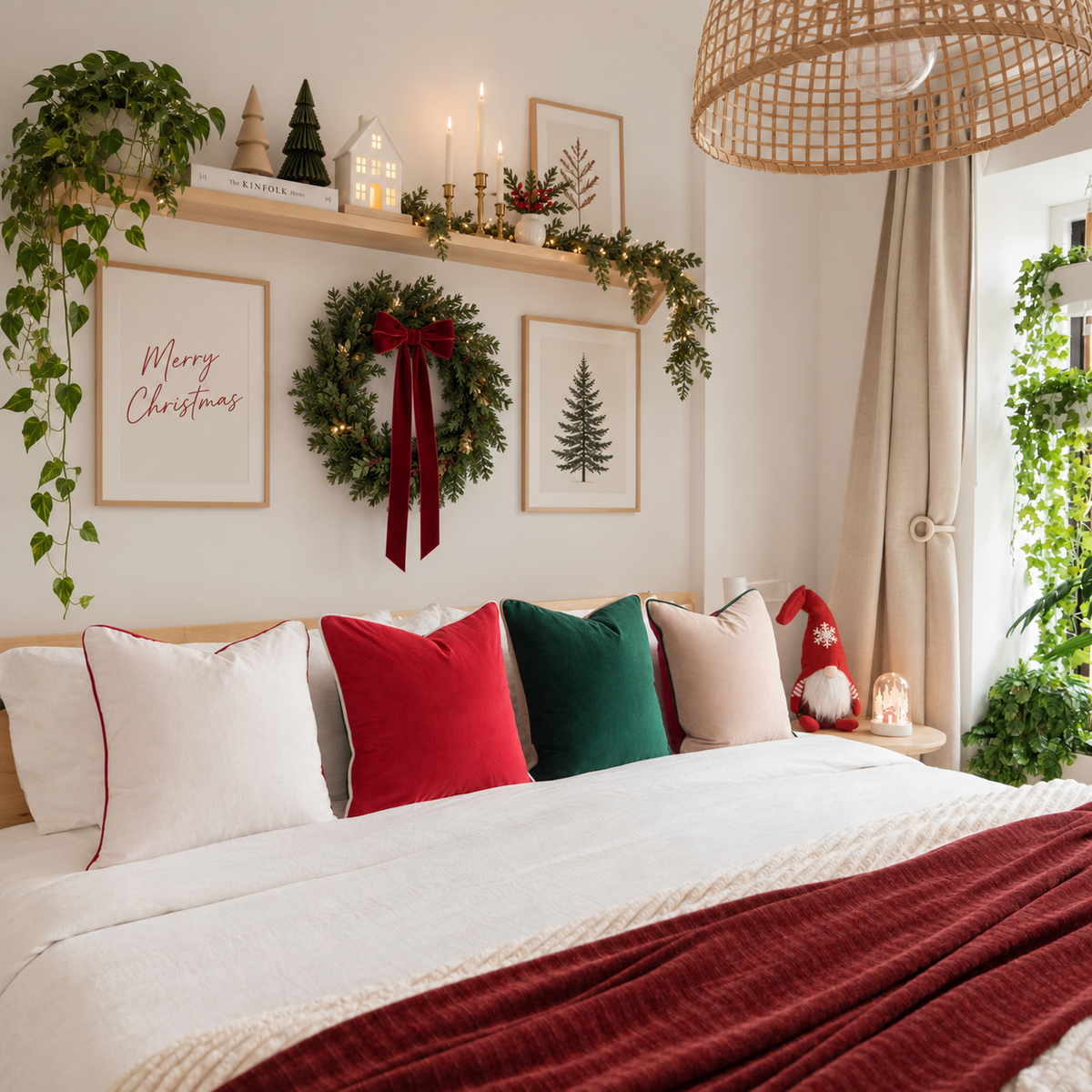 christmas decorative throw pillow covers