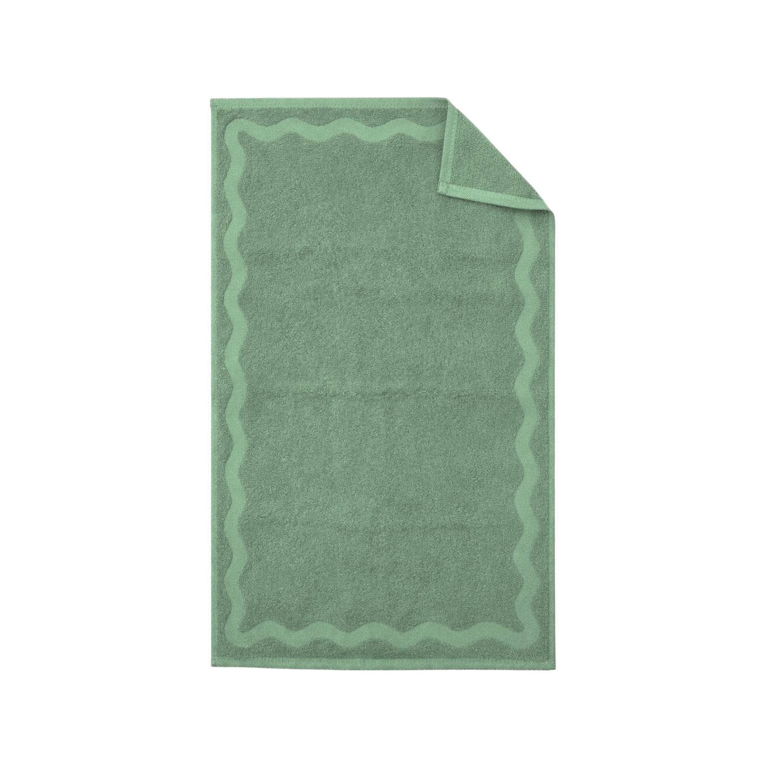scalloped embossed cotton hand towel