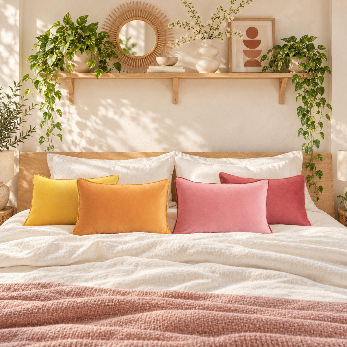 velvet decorative throw pillow covers piping edge