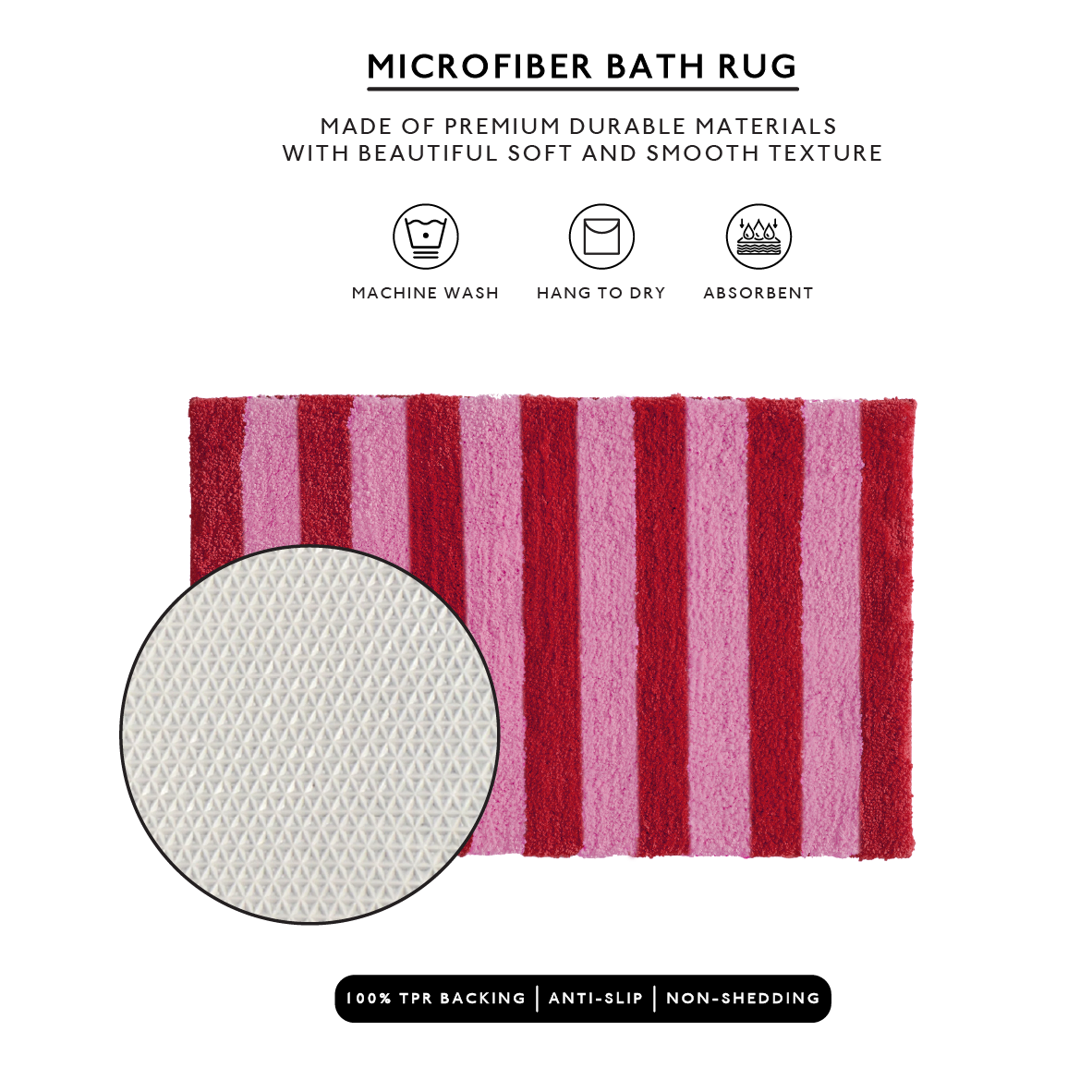 Flamingo Bath Mat (Hot Pink)