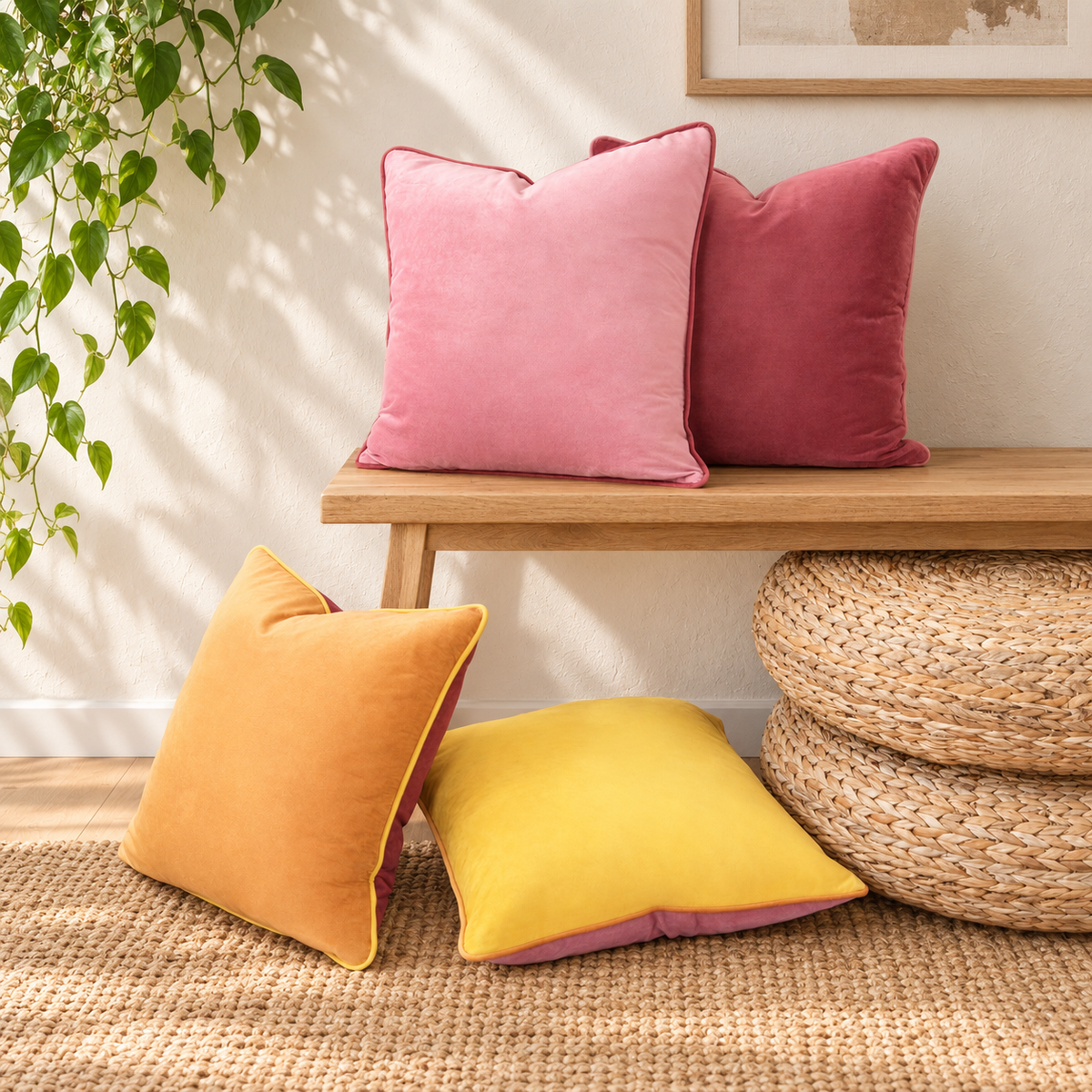 velvet decorative throw pillow covers