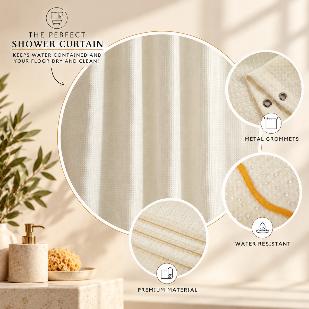 scalloped edge shower curtain