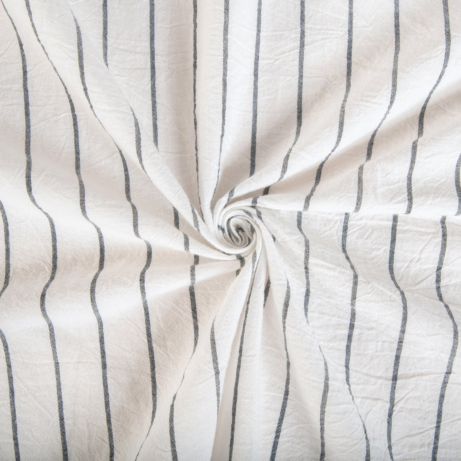 tablecloth cotton stonewashed black white stripes rectangle