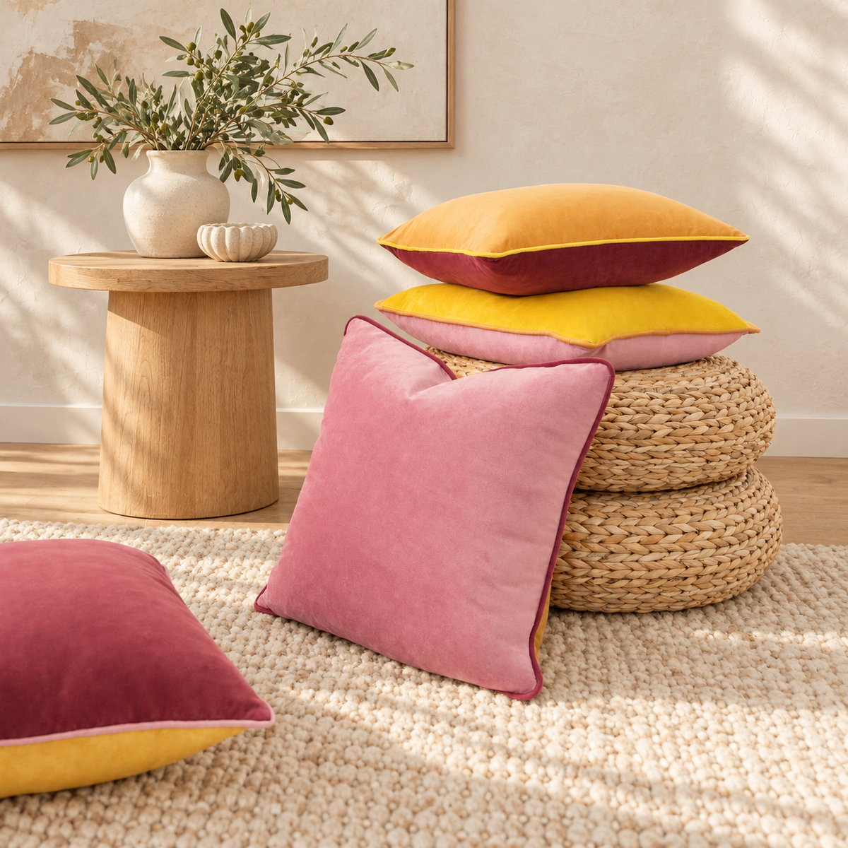 velvet decorative throw pillow covers