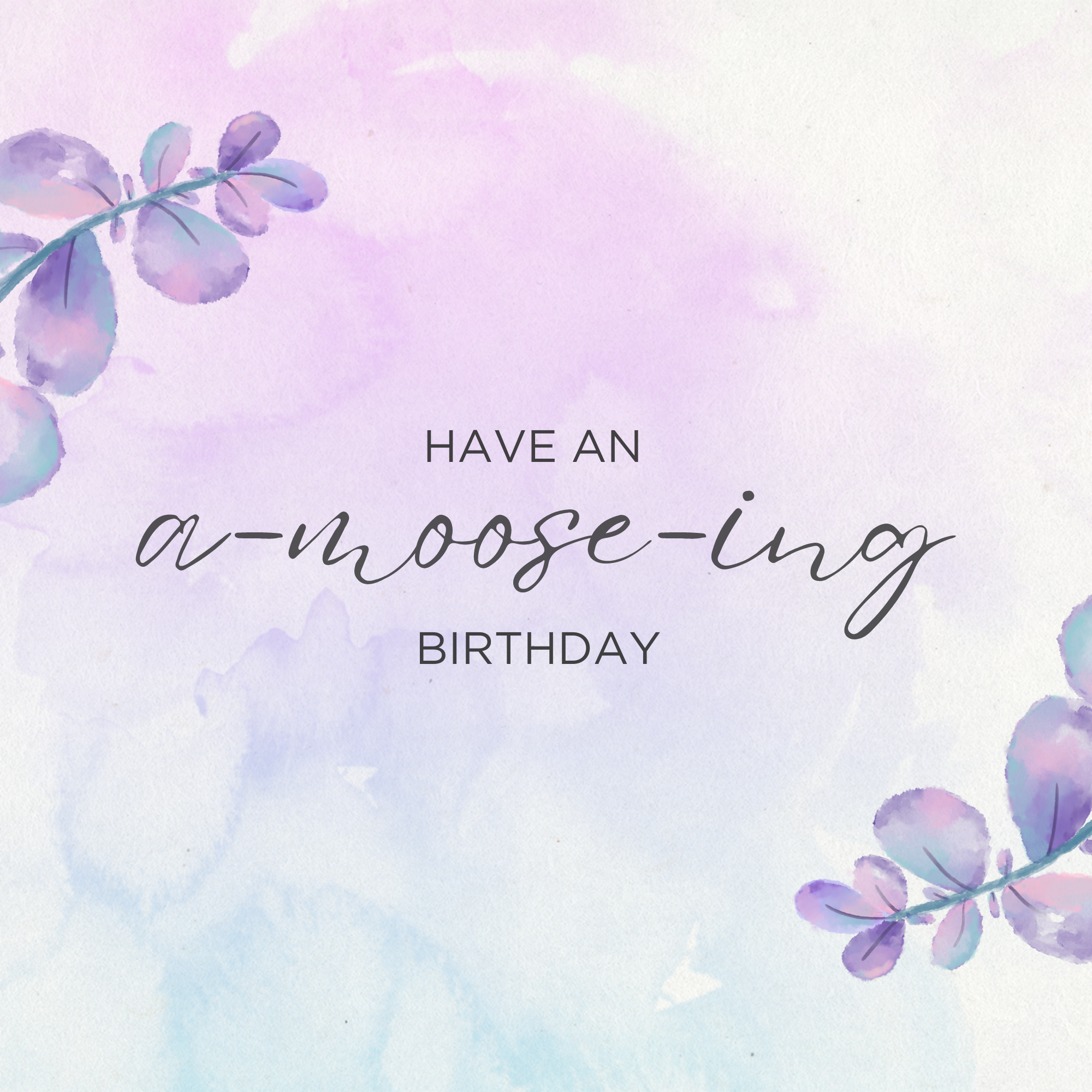 E-Gift Card Have an AMOOSEING Birthday