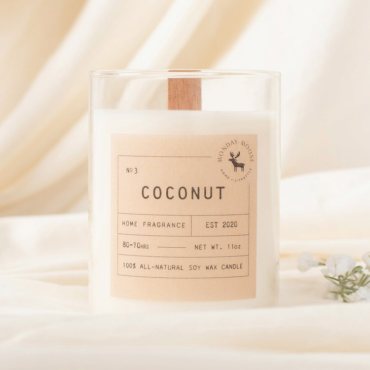 soy wax scented candle home fragrance coconut