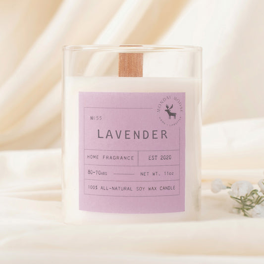 soy wax scented candle home fragrance lavender