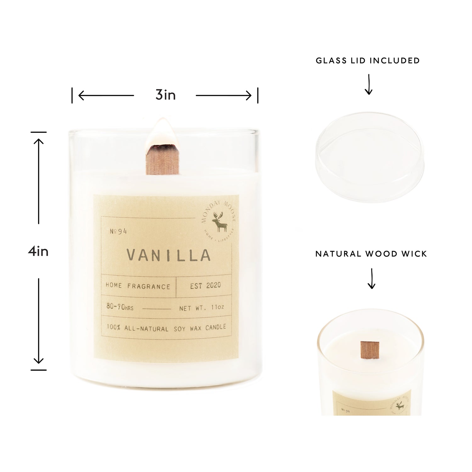 soy wax scented candle home fragrance vanilla