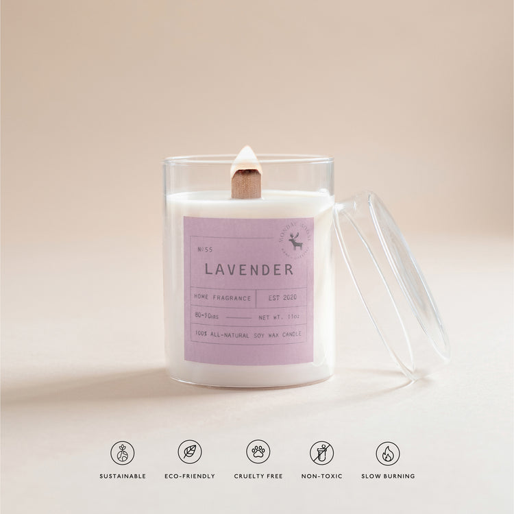 soy wax scented candle home fragrance lavender