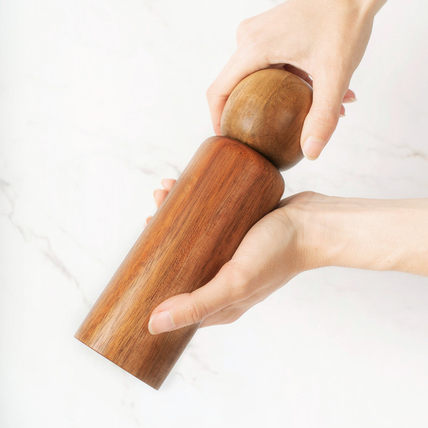 acacia wood pepper mill salt grinder