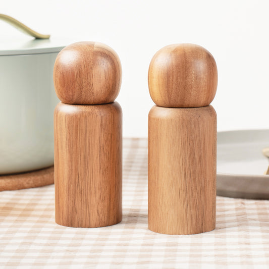 acacia wood pepper mill salt grinder