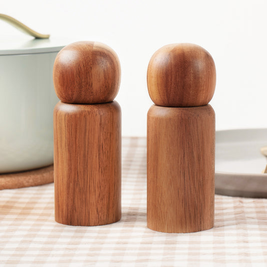 acacia wood pepper mill salt grinder