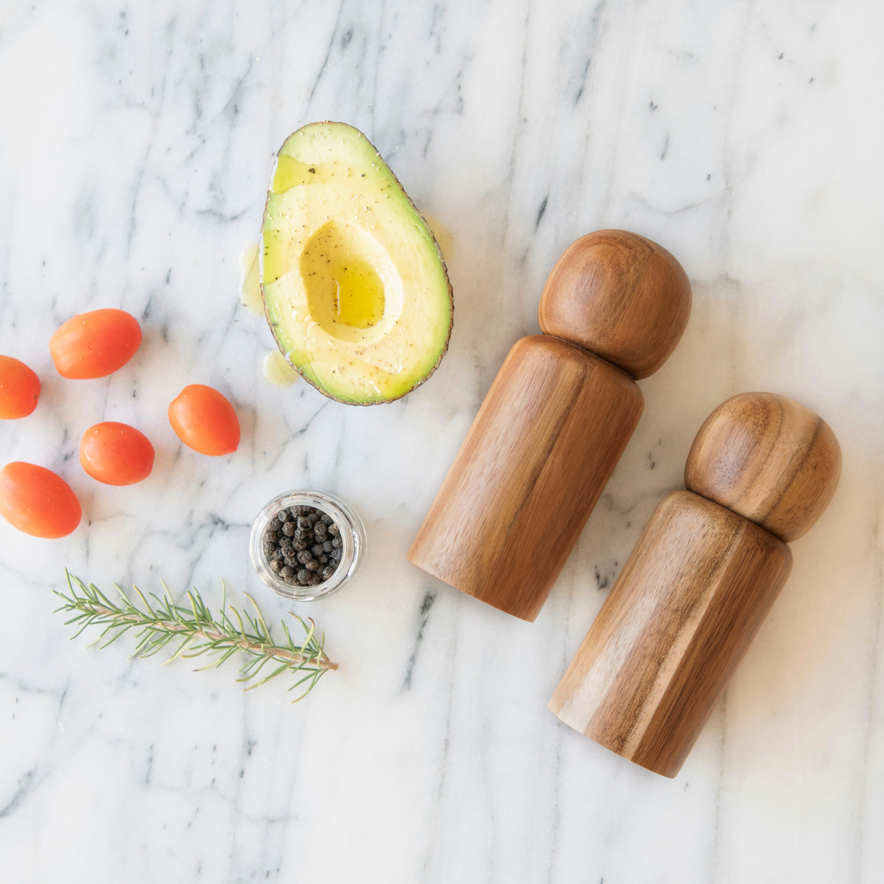 acacia wood pepper mill salt grinder