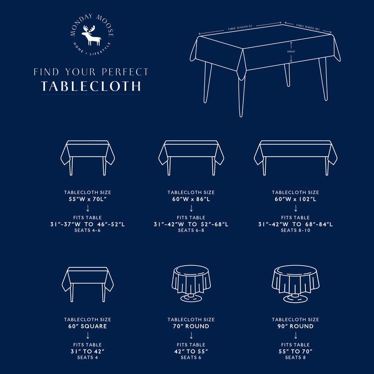 tablecloth gingham plaid buffalo checkered cotton stonewashed blue white rectangle