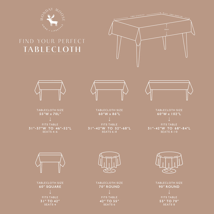 tablecloth gingham plaid buffalo checkered cotton stonewashed beige white rectangle
