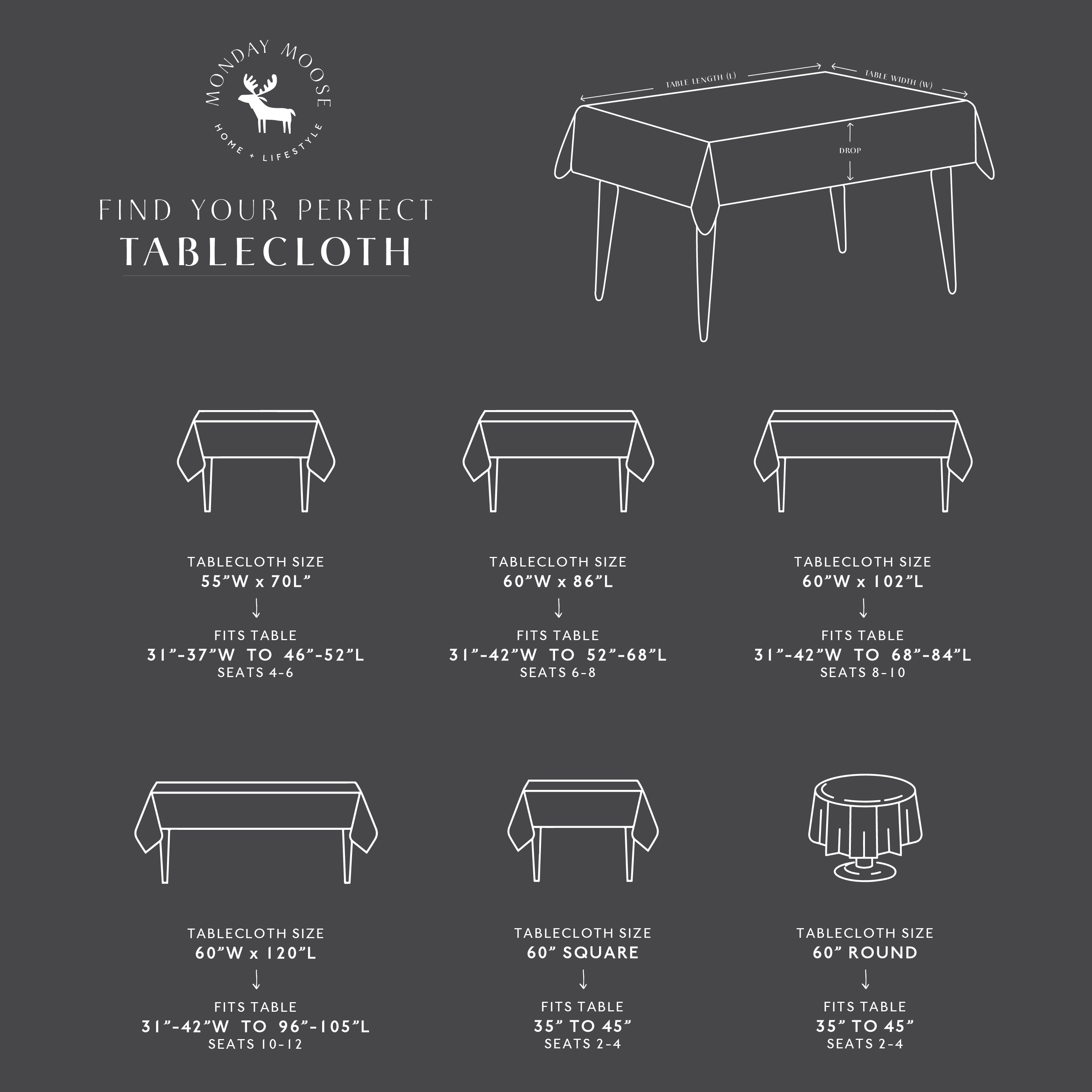 tablecloth windowpane plaid farmhouse cotton stonewashed charcoal grid white rectangle