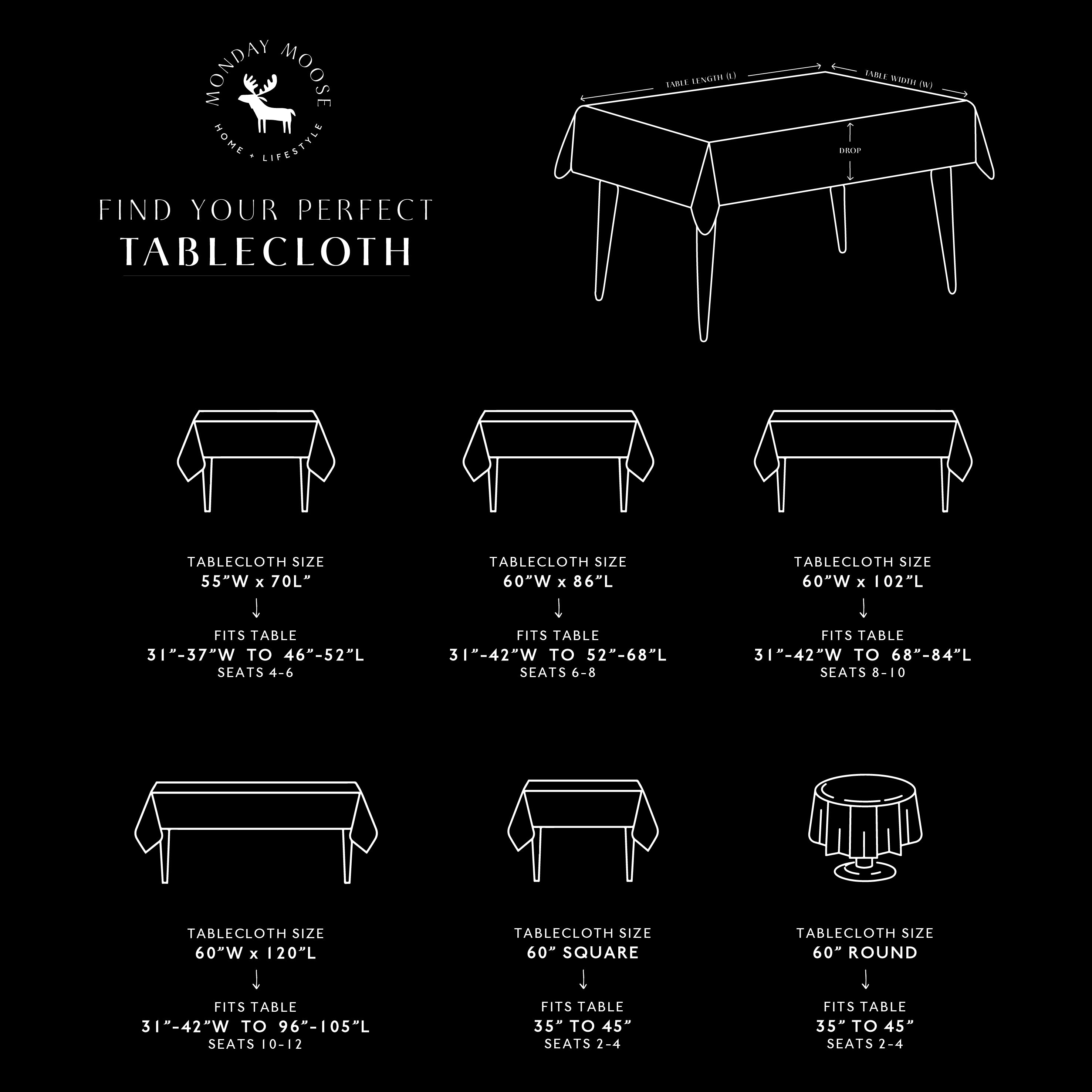 tablecloth gingham plaid buffalo checkered cotton stonewashed black white rectangle