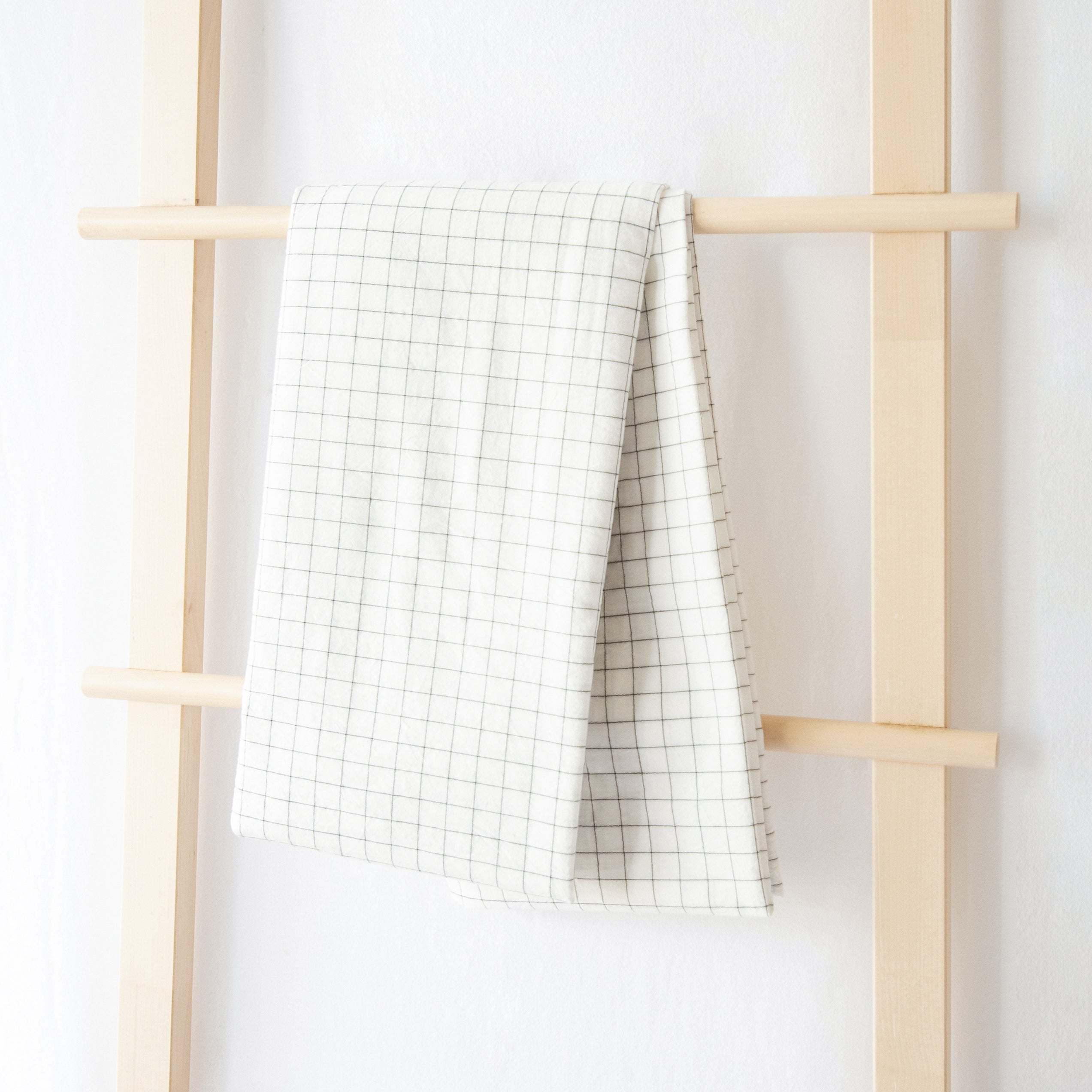 tablecloth windowpane plaid farmhouse cotton stonewashed charcoal grid white rectangle