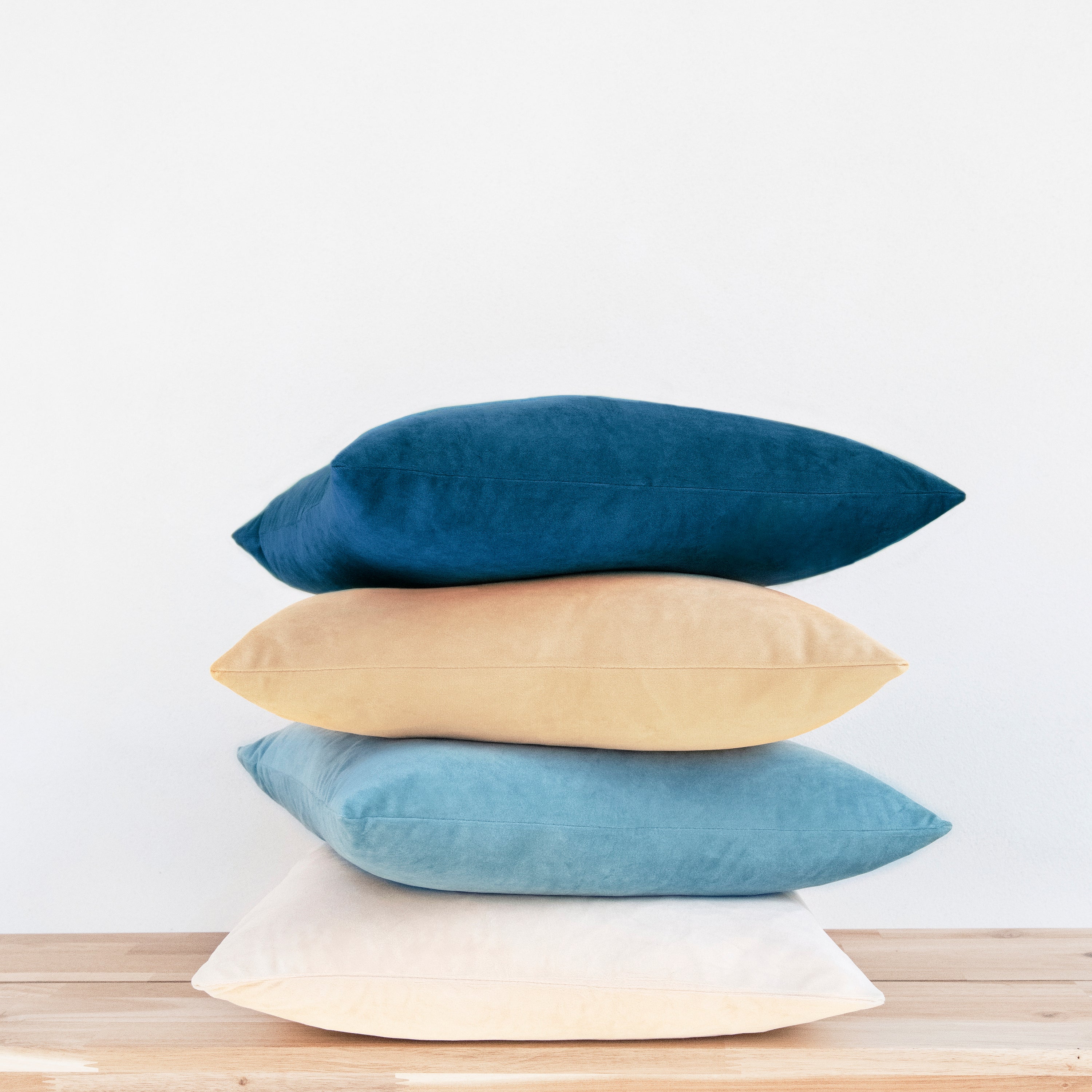 decorative throw pillow covers velvet home decor blue beige white teal shams cushions