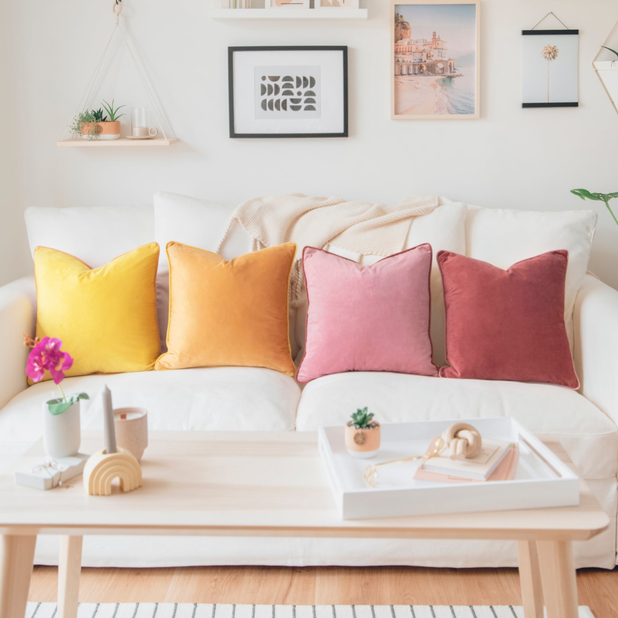 yellow ochre pink decorative throw pillow covers piping soft reversible square home decorovers piping soft reversible square home decor