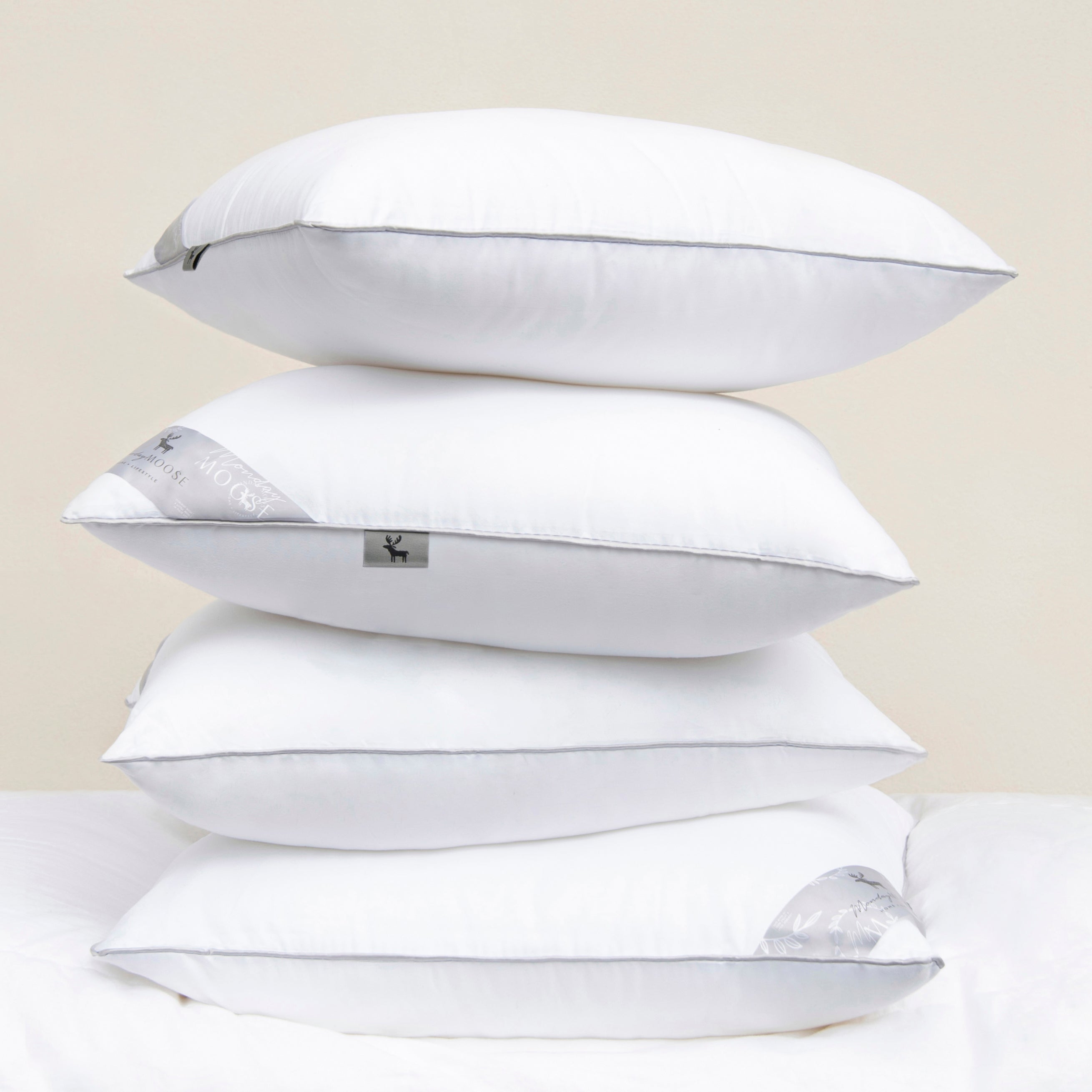 pillow insert set of 4 microfiber polyester filling home decor piping