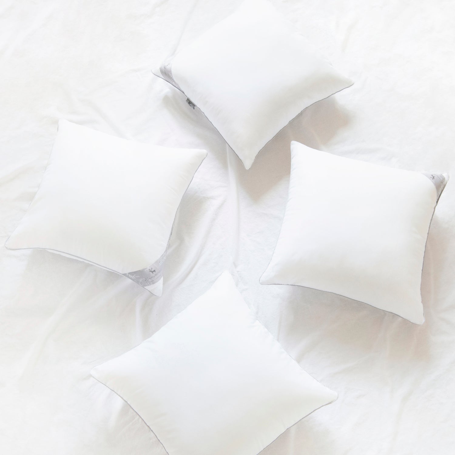 pillow insert set of 4 microfiber polyester filling home decor piping