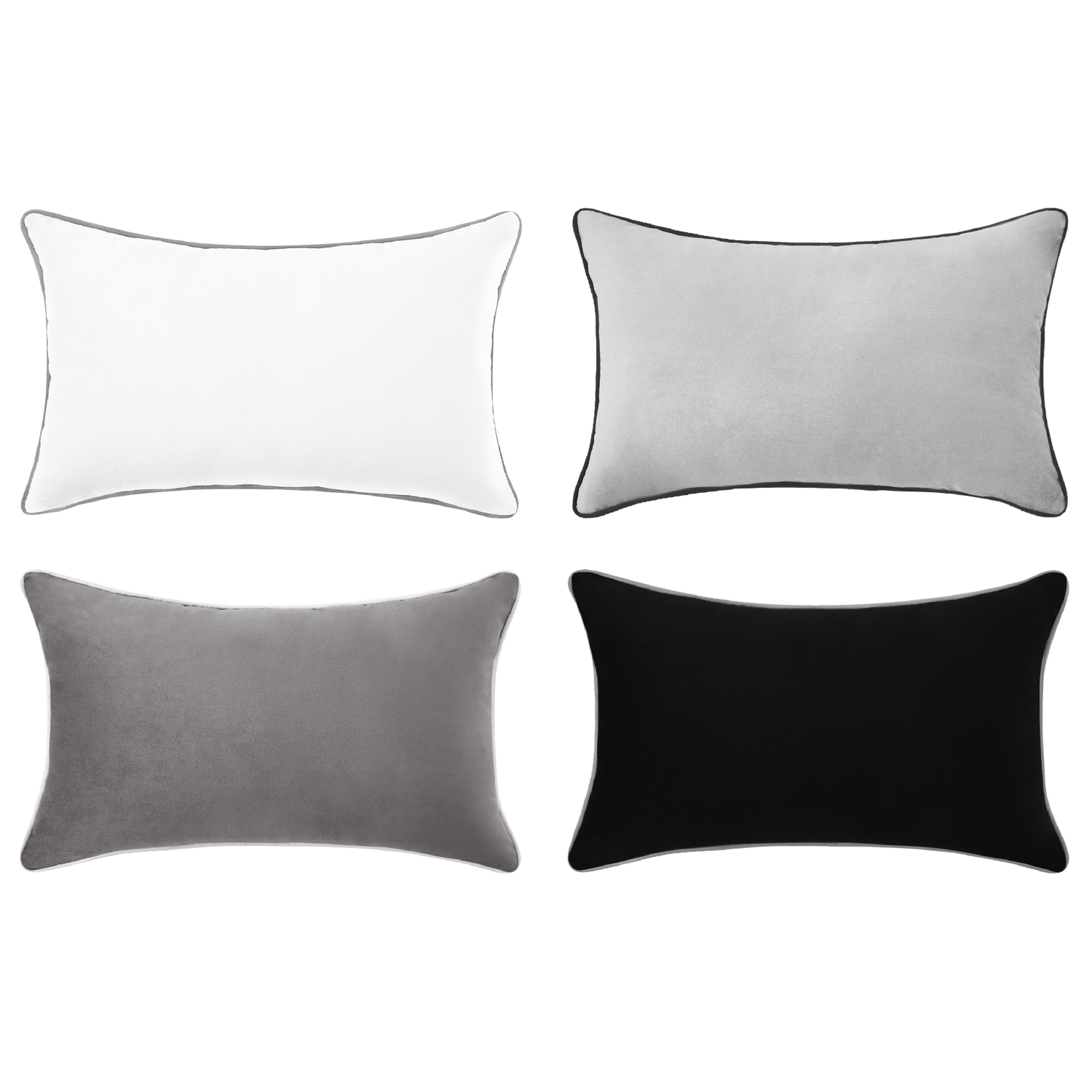 Black and grey pillow cases hot sale