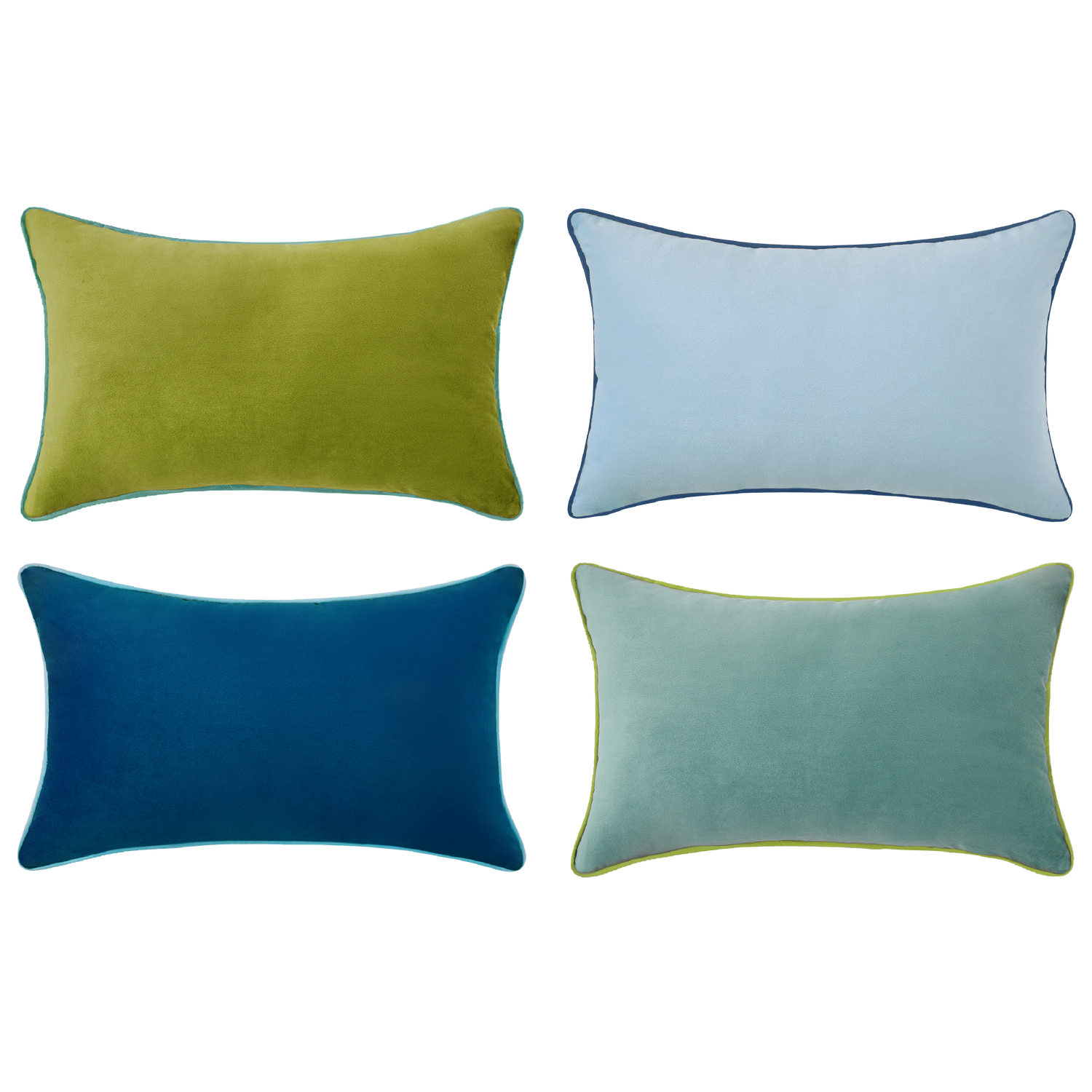Monteverde Pillows 4 Pack Green Blue