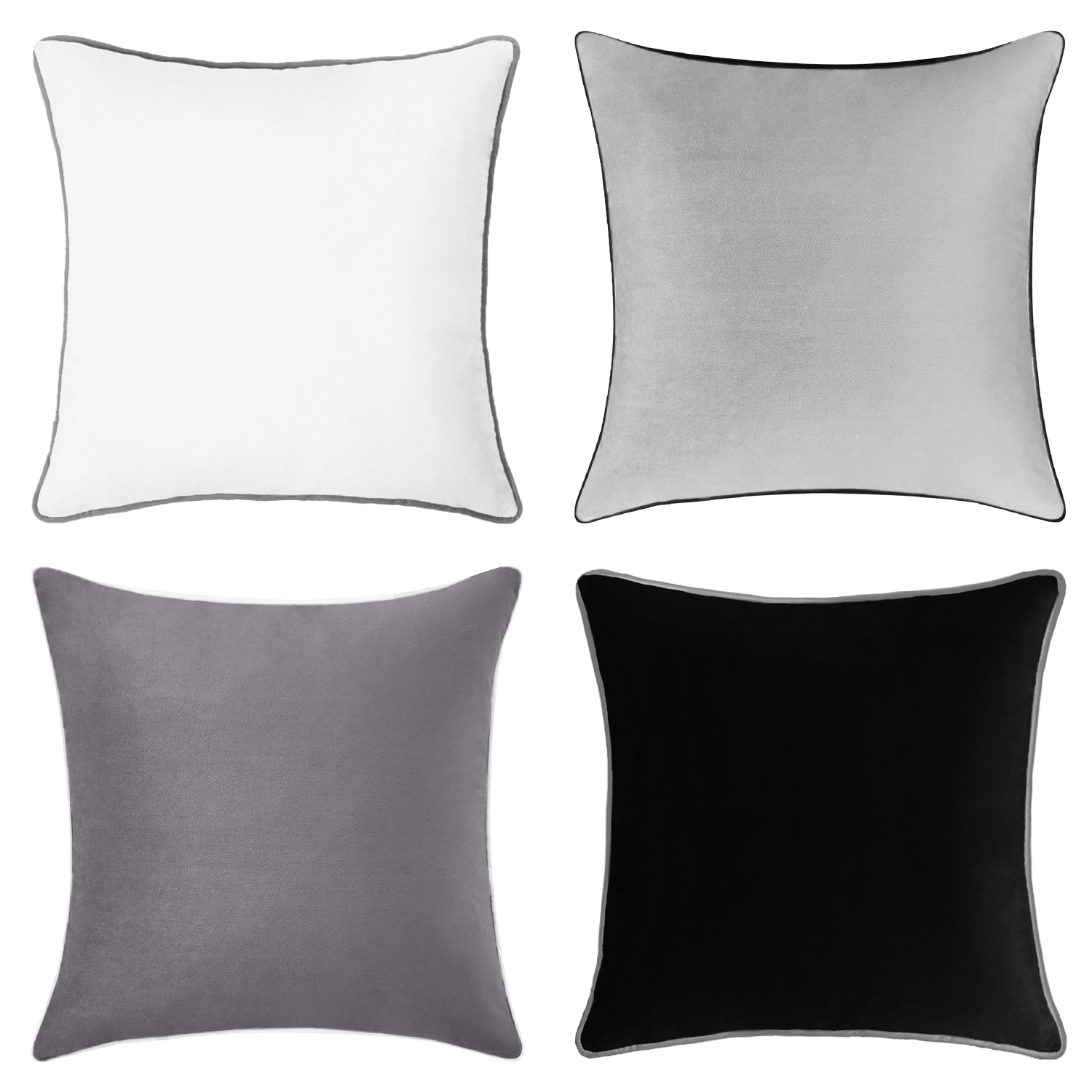 Decorative Throw Pillows Insert Pack 4 and 8 Premium Square