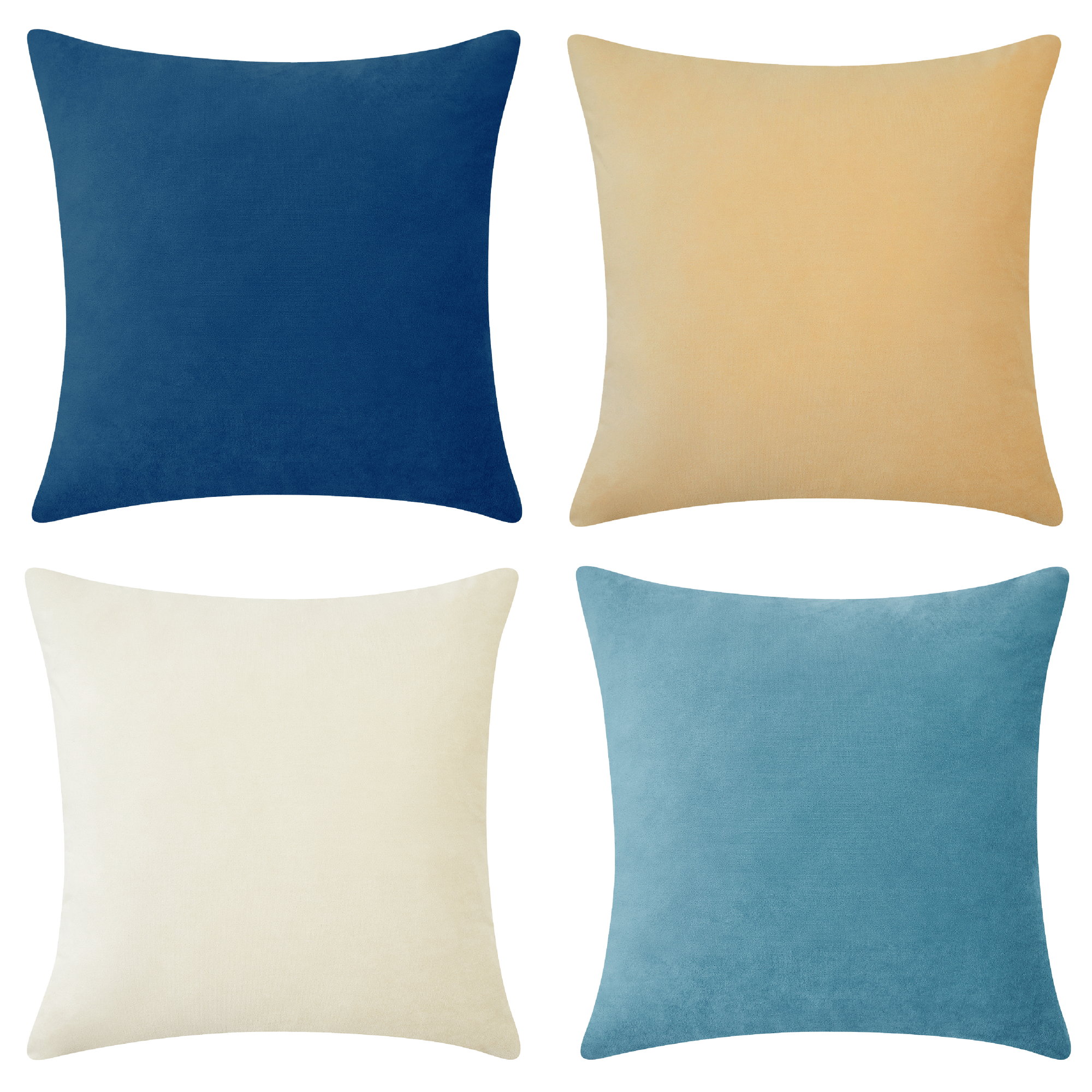 decorative throw pillow covers velvet home decor blue beige white teal shams cushions
