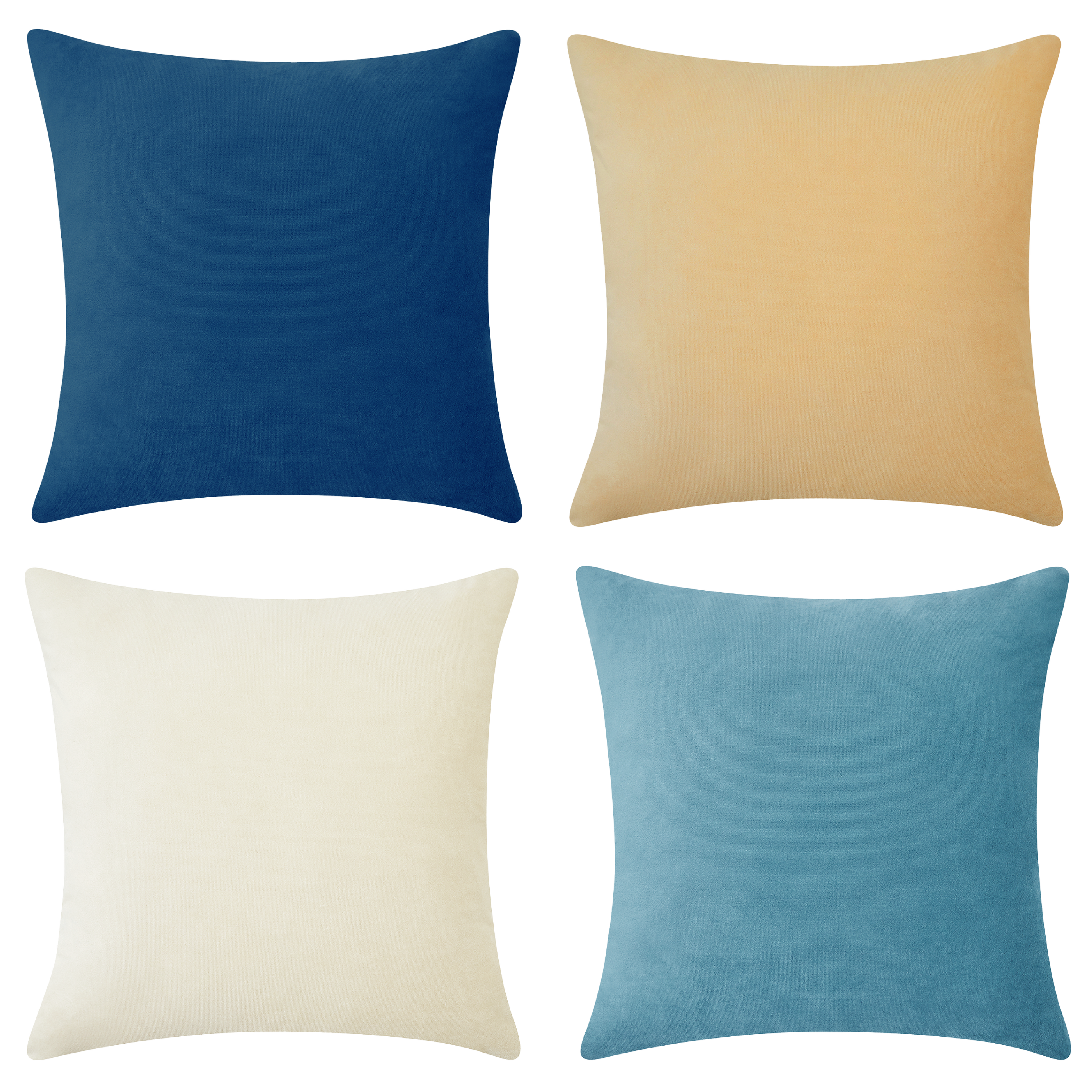 decorative throw pillow covers velvet home decor blue beige white teal shams cushions