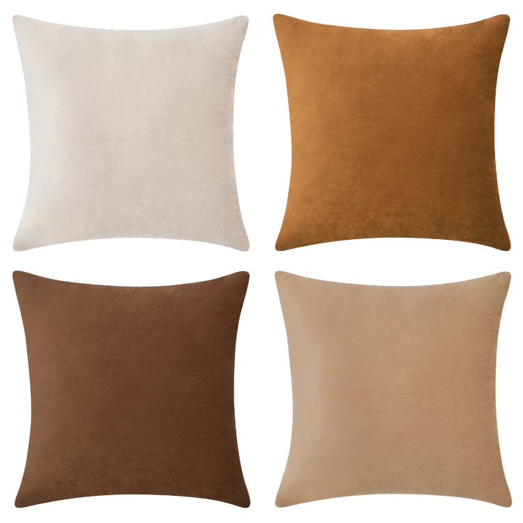 Samara Pillows (4-Pack) - Brown/Beige