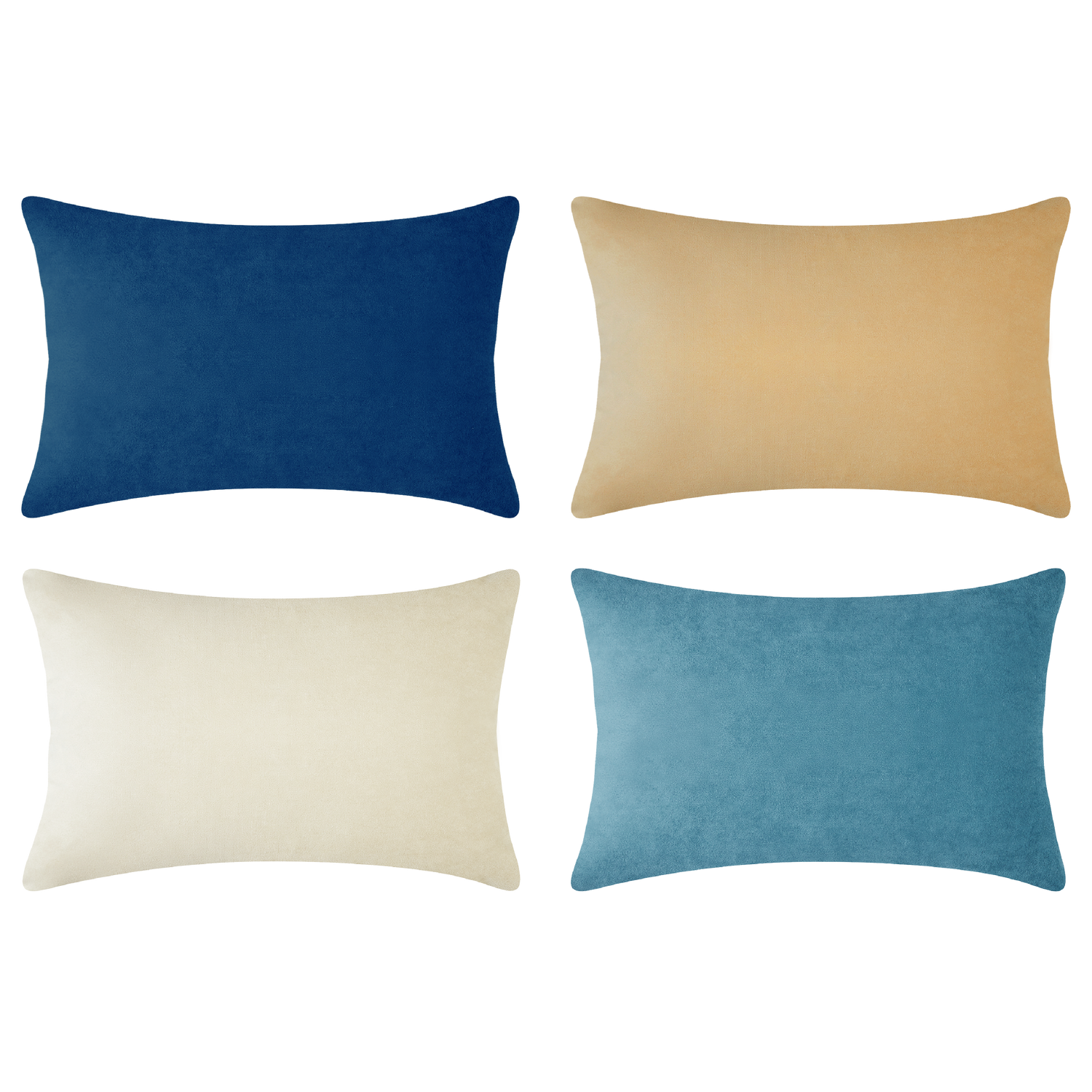 decorative throw pillow covers velvet home decor blue beige white teal shams cushions